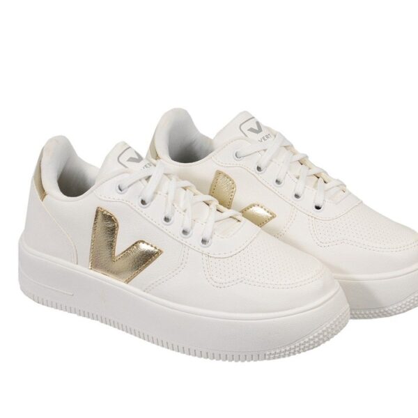 TENIS VT, BRANCO/DOURADO - Image 4